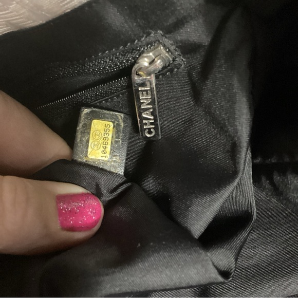 RARE Colorblockock CHANEL CC 10469355 Travel Line Nylon/ Leather Tote Bag - Picture 12 of 14